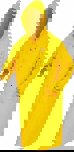 Rain Jacket: Size 3X-Large, Yellow, Polyester